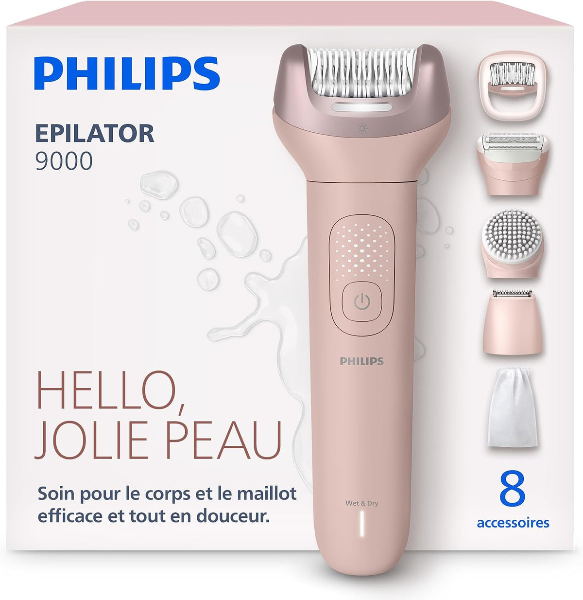 PHILIPS Pilatory i akcesoria, BRE719.00, 0,5 mm, Czarny – oświetlenie LED, BRE719.00 Akcesoria do urządzenia, płyta IPS, 60 min zakres