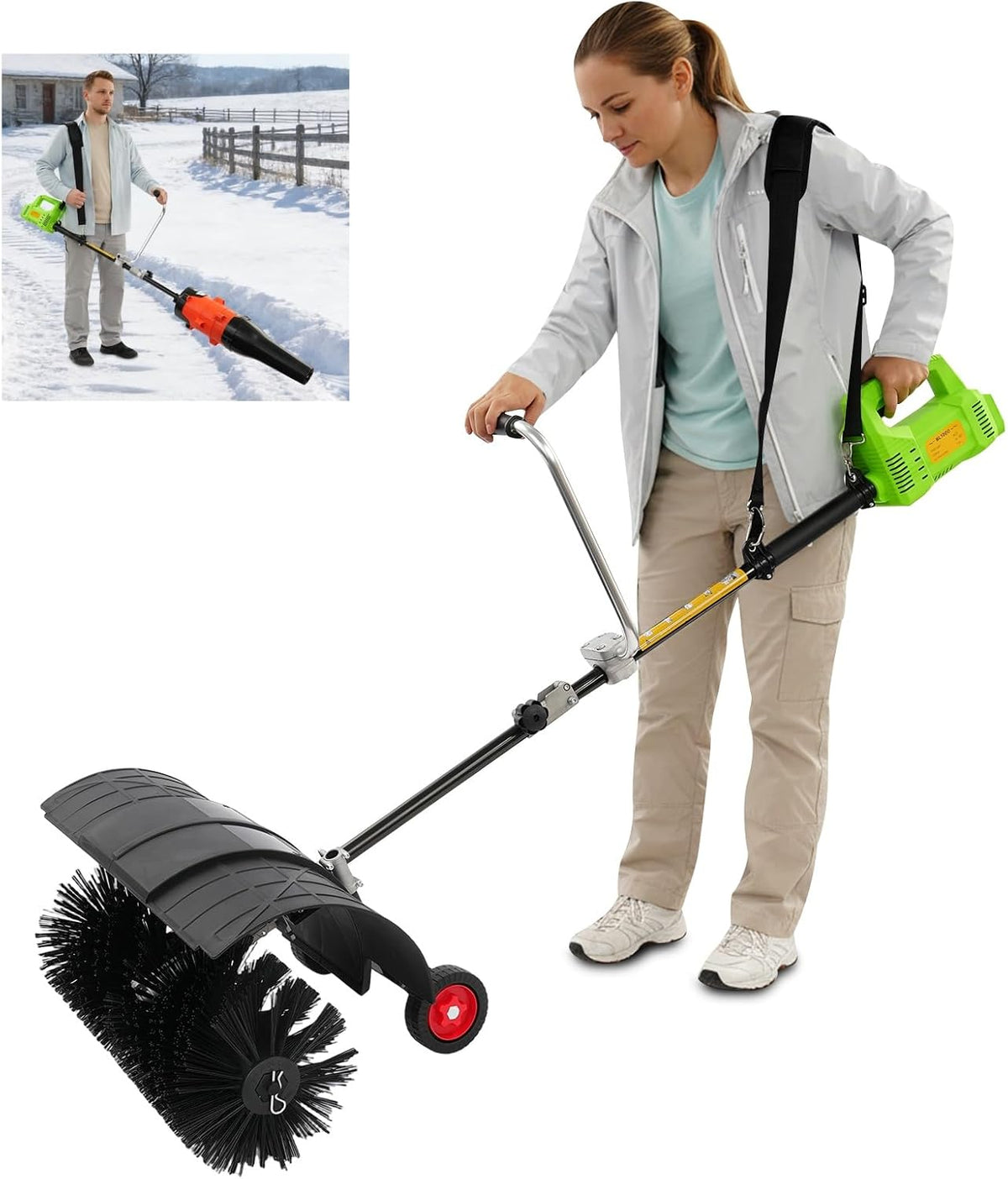 Odkurzacz wanwanper, 105 x 36 x 31 cm, 1300 W – 60 V, Czarny, ssanie elektryczne, zamiatarka podłogowa – praktyczny dmuchaw elektryczny i do liści