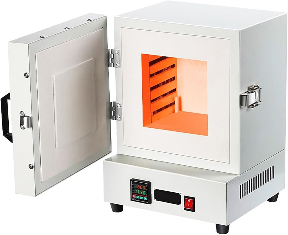 Ceramika i ceramika Générique, 2000 W – 16 × 16 × 13,8 cm, Czarny / Srebrny, Piec elektryczny, Generyczny – Kompaktowy do Produkcji Biżuterii