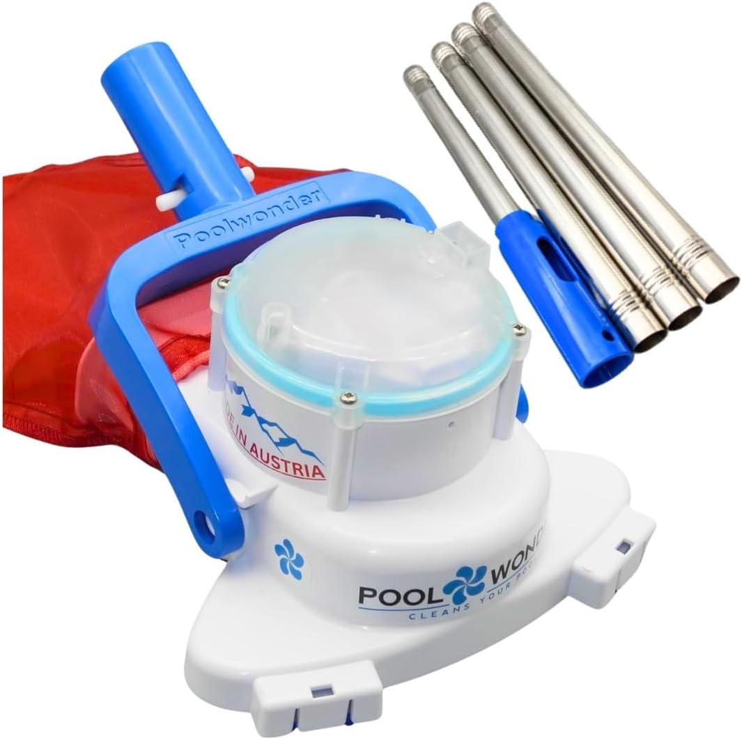 Odkurzacz Poolwonder, 18 cm – Czarny, Cleverix do baterii Basen, ssanie elektryczne urządzenie, Czyściciel