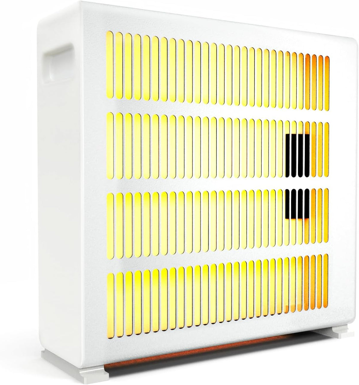 Grzejnik elektryczny Pincary, 500 W – Czarny, przemieszczenie, termostat, tłumik – aparatura stojąca