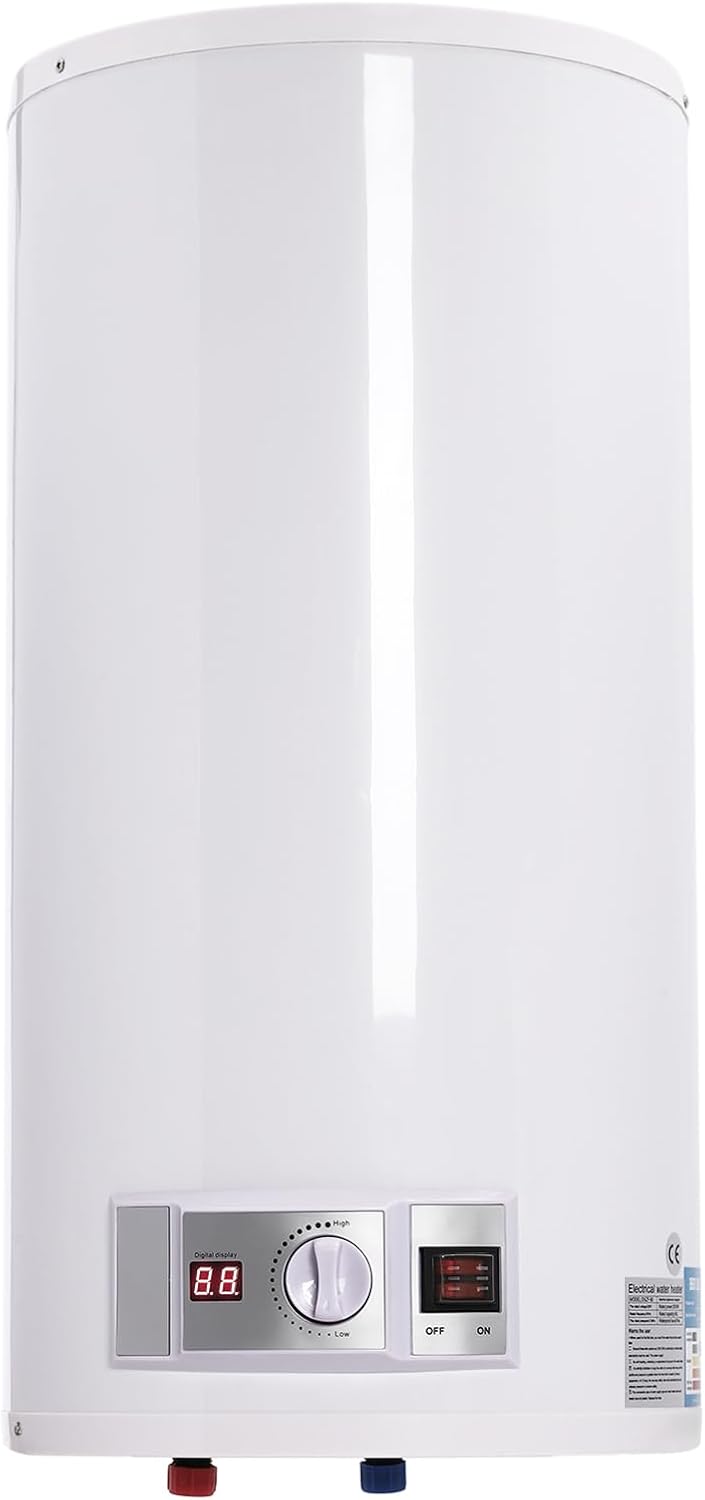Zbiorniki gorącej wody Eieblek, IPX4 – 50 l, 2 kW, 220 V, Biały – oświetlenie LED, Elektryczny podgrzewacz wody 50 l