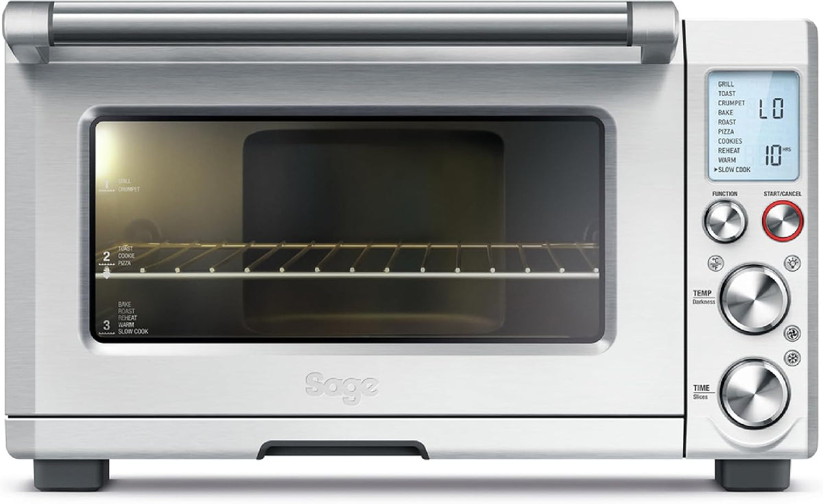 Mini piekarnik Sage – 2400 W, Srebrny, stal nierdzewna, 10h Piekarnik elektryczny – 10 programów, kompaktowy