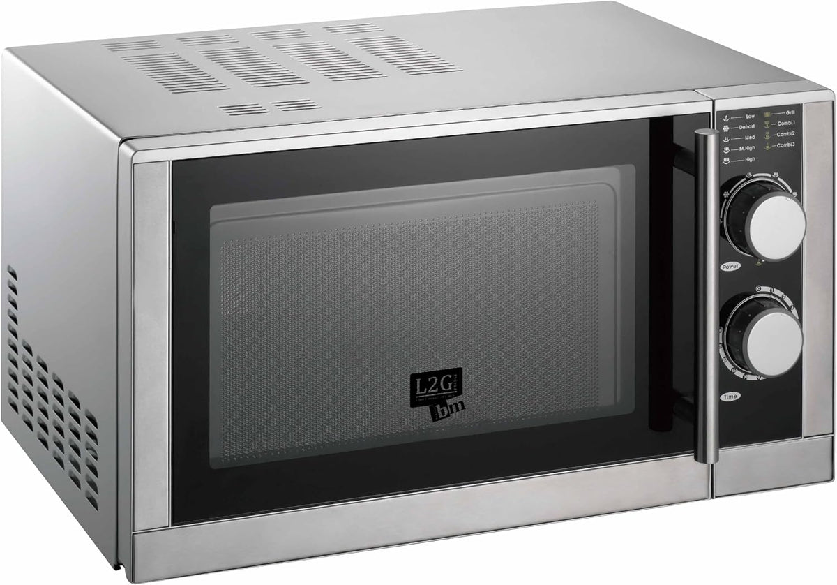 Klasyczny L2G, 25 l, 340 x 344 x 220 mm – 900 W, Czarny / Srebrny, Mikrofalówka L2 G