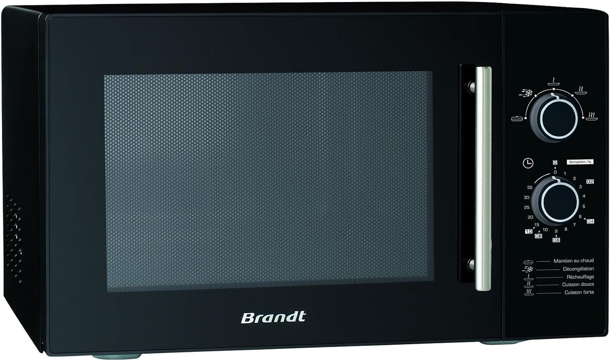 Kuchenka mikrofalowa Brandt, SM2602B – 26 L, 900 W, 32 cm, Czarny – timer, Jednofunkcyjna SM2602B - 26L - 900W - Czarna