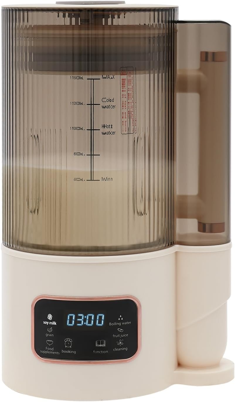 Automatyczne spieniacze do mleka SHZICMY, 1500 ml, 220 V – 500 W, Brązowy, stal nierdzewna, spieniacz do mleka – Maszyna do mleka, drewno