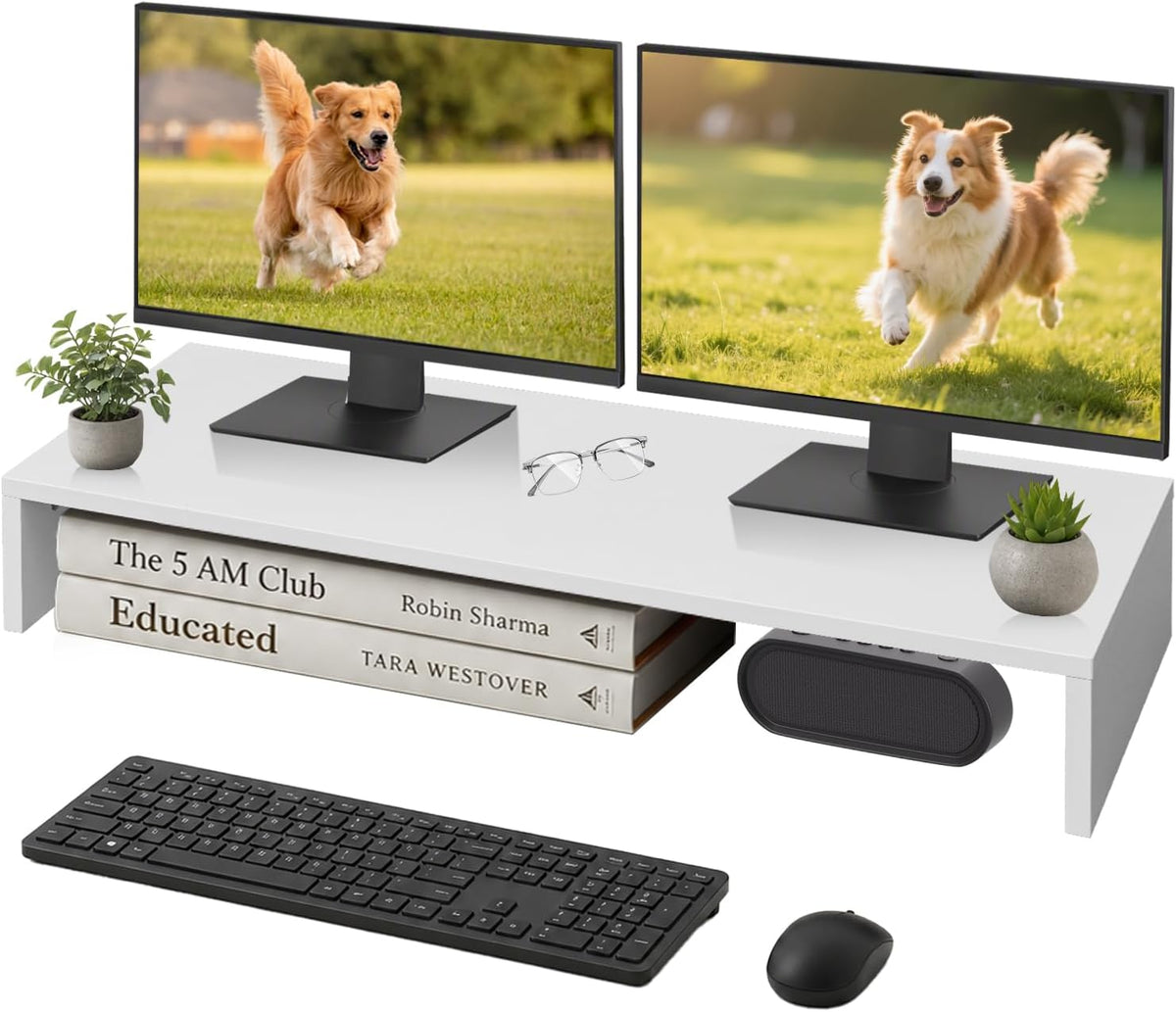 Awhtixbo Telewizor Smart TV, 85 x 35 x 12 cm, 50 kg – Czarny, MDF, regulowana wysokość, Inteligentny telewizor – 32 cali, kompaktowa konstrukcja