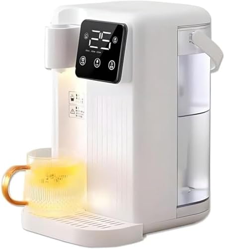 Dystrybutor gorącej wody Générique, 3 l, 19x24x29,5 cm, 43 dB – Biały, oświetlenie LED, Elektryczny grzejnik, dotyk