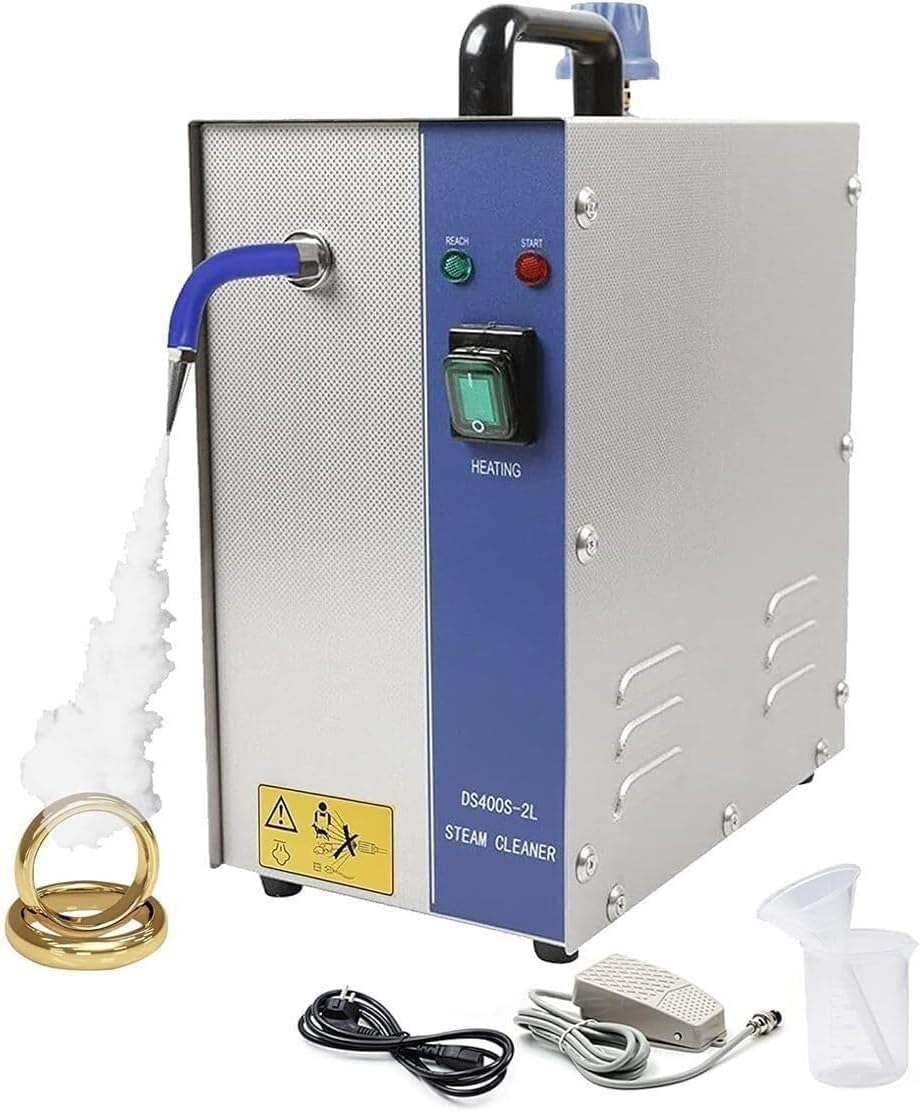 Myjka parowa CUTANGELAR, W/2600 – 2 l, 1300 W, 4 kg, Srebrny – stal nierdzewna, Czyszczarka parowa W / 2600, 2600 W, standardowa 2 l W/2600