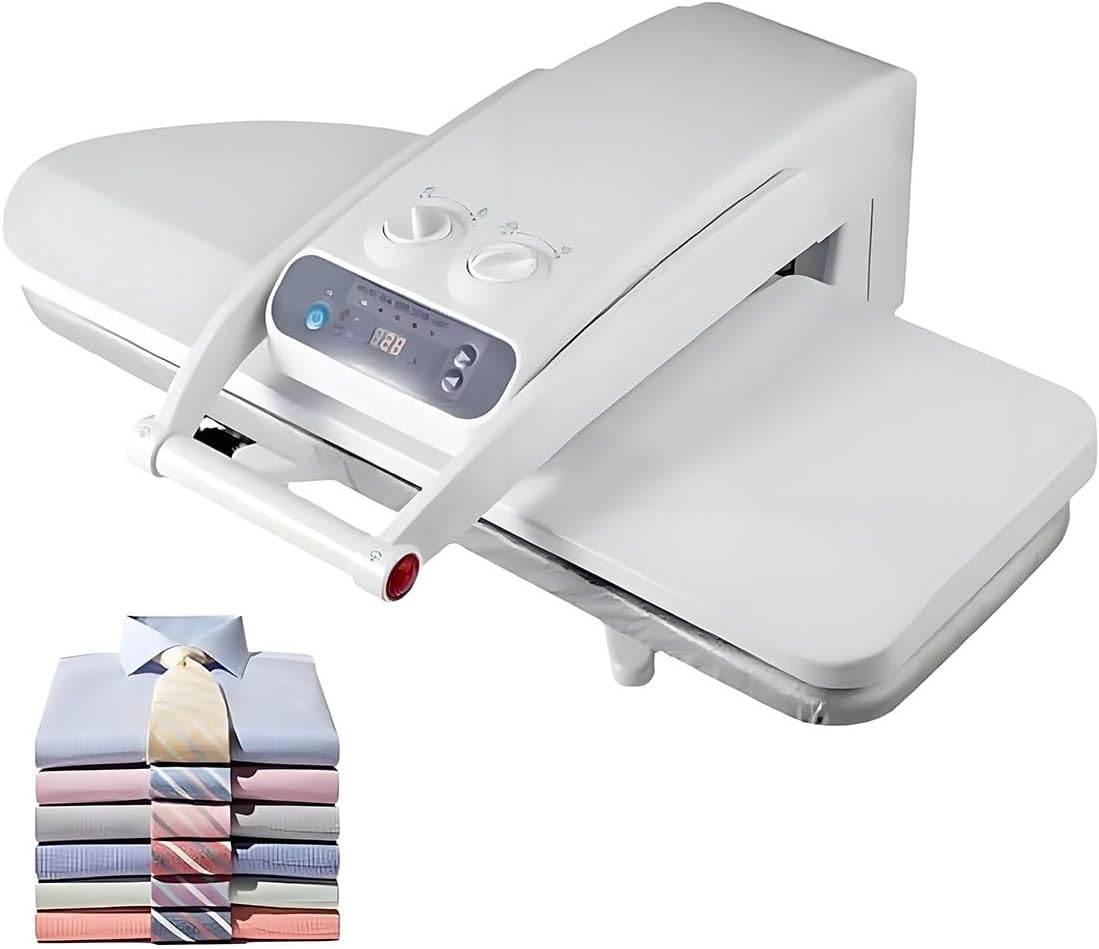 GJBMXSM Żelazko parowe, 800x310 mm, 1400 W, 50 kg – Czarny, automatyczne wyłączanie, 1400 W- NoStand Prasa, para 800x310 mm/650x240 mm 1400 W-NoStand