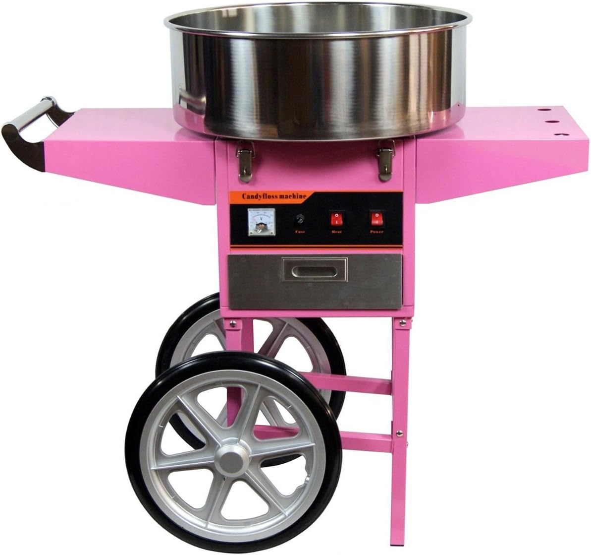 Maszyny do brody taty GT Catering – 52 cm, 1080 W, 230 V, Czarny – stal nierdzewna, profesjonalne, broda