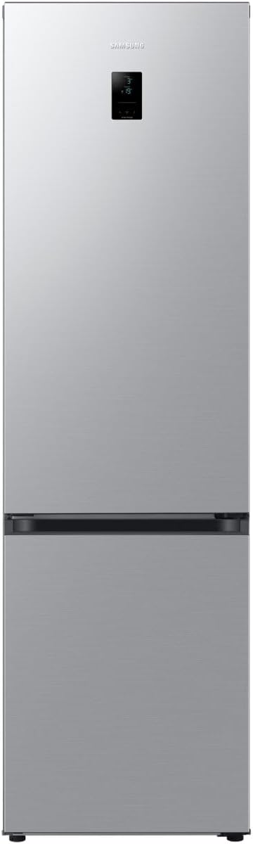 Samsung Lodówka, RB38C672CSA, 390 l, 8 cm – 76 kg, Srebrny, stal nierdzewna, Wi-Fi – No Frost, RB38C672CSA / EF Chłodziarka kombinowana, 5 x 203 x 65