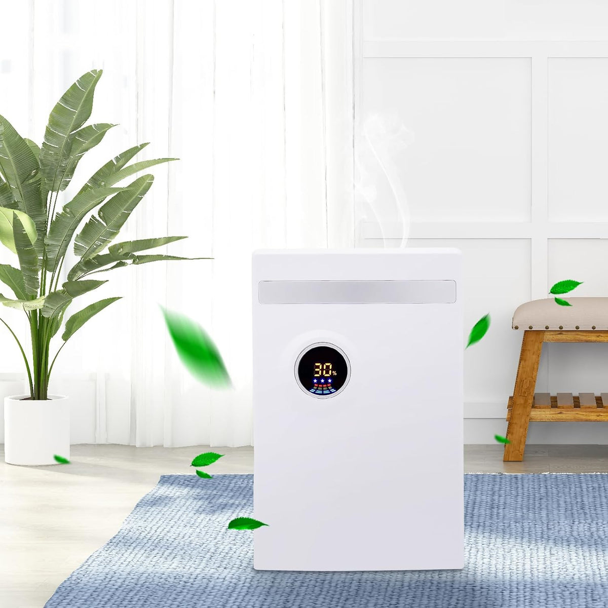 Osuszacz powietrza Shiyinge, 245 x 145 x 375 mm, 1 litr, 2,5 kg – Biały, Denawilżający, dekoracja pokoju dziennego