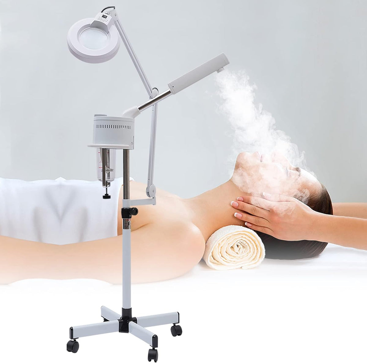 Nawilżające rozpylacze i mgła GAOUSD – 750 W, 37 cm, 700 ml, Szary – stal nierdzewna, regulowana wysokość, Wsparcie, Przenośne – meble, profesjonalny