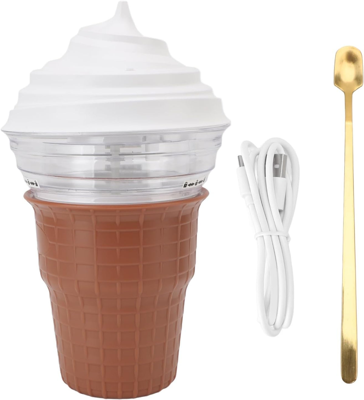 Maszynka do lodów Focket, 5 V, Szary, USB – Granit-Maszyna, Lód-Maszyna, Podłącznik, Przenośne – Plastik, do domu