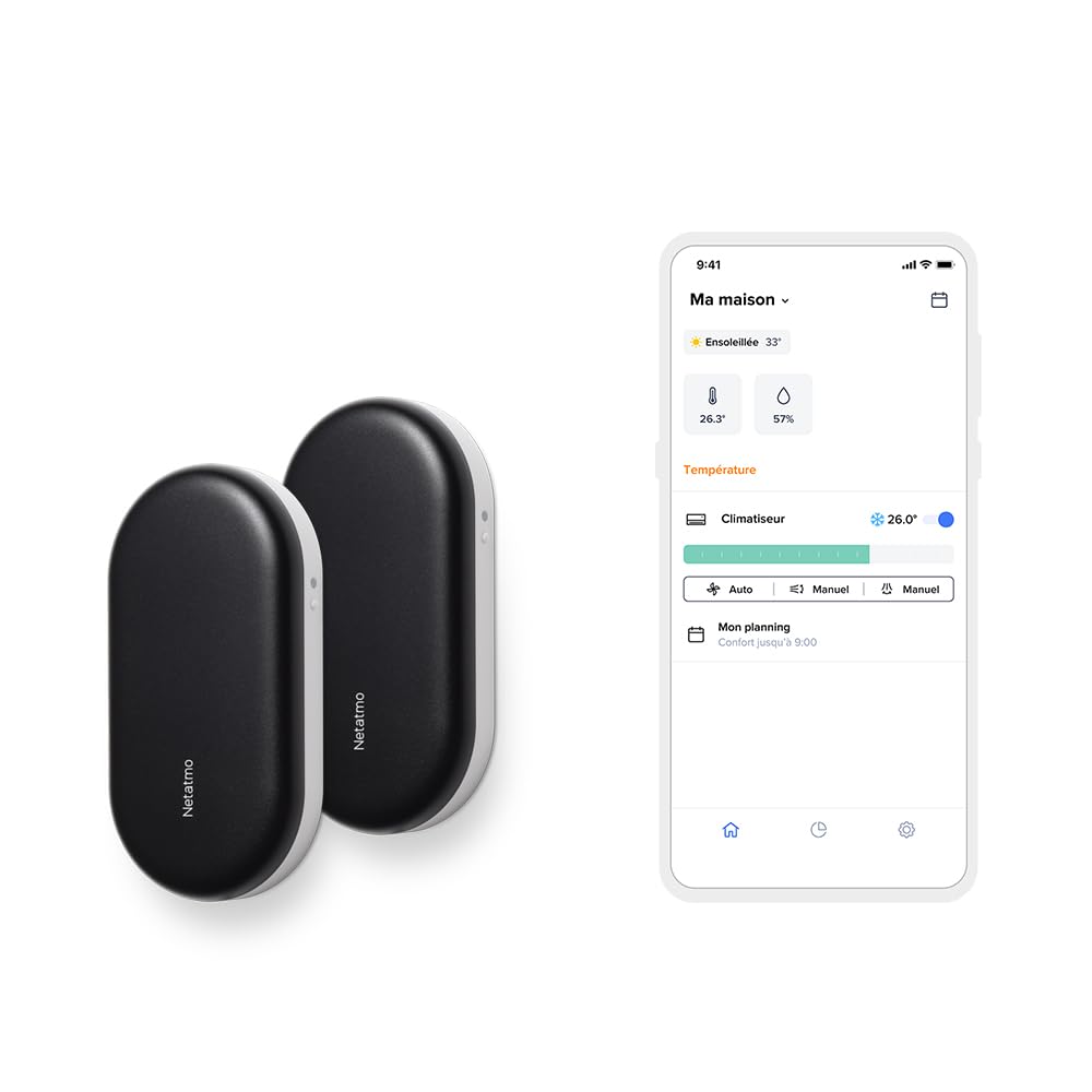Netatmo Klimatyzator, NBU-2-NAC-EU, Biały, Wi-Fi – automatyczne wyłączanie, Google NBU- 2- NAC- UE, Google Assistant, Alexa i Siri