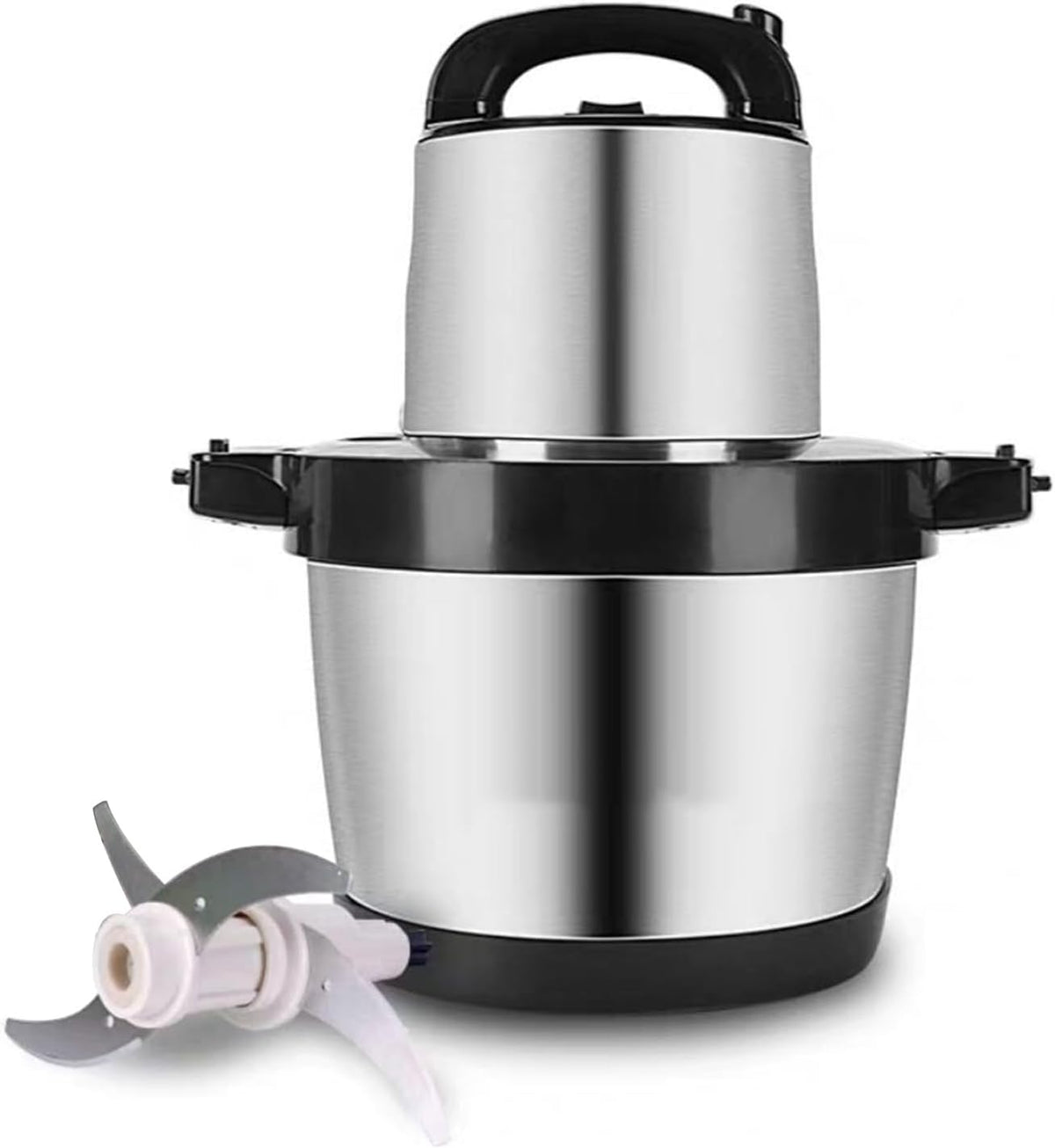 Maszynka do mielenia mięsa LAIKAIEU, 6 l, 1500 W – Srebrny, stal nierdzewna, maszynka do mięsa, Silnik – robot, 3 prędkości, profesjonalny
