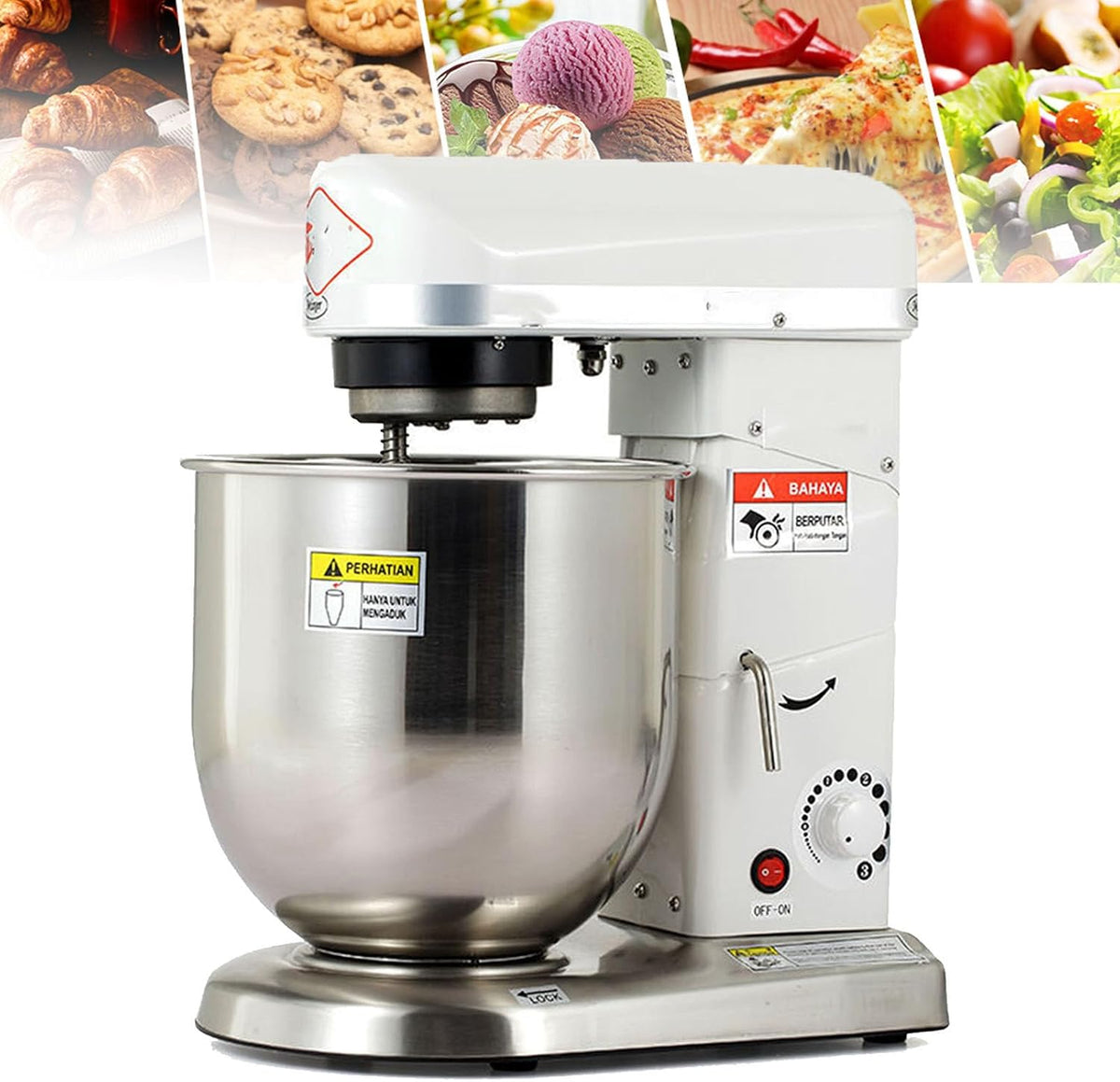 Robot kuchenny asdchZen, 10 l – 500 W, Czarny, L 500 Robot, Profesjonalny – Robot Pâtissier Wielofunkcyjny