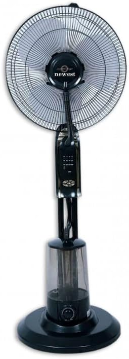 Wentylator stojący – 40 cm, 2 l, 90 W, Biały – Wentylator 7h30, licznik, duży zbiornik