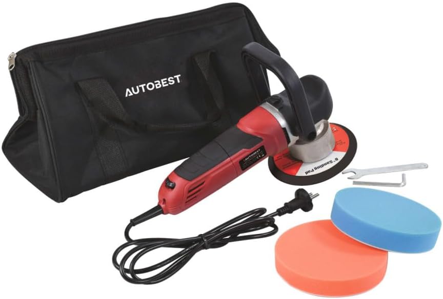 Autobest Polimery, 800 W, 150 mm – Czarny, 800 W Polerka lustracyjna, polerka elektryczna