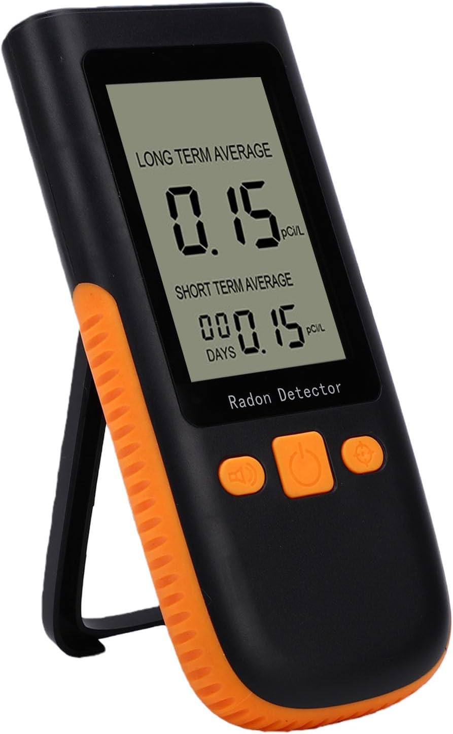 Czujniki gazu i CO Garosa, Czarny, 0- 270pCi / L Detektor, Przenośny – Wyświetlacz LCD, dla hotelu 0-270pCi/L