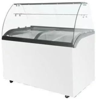 Zamrażarka Iceshop, 273 l, Biały, Rollers – Ice Trays na Castors - 6 Ice Trays - 273 l