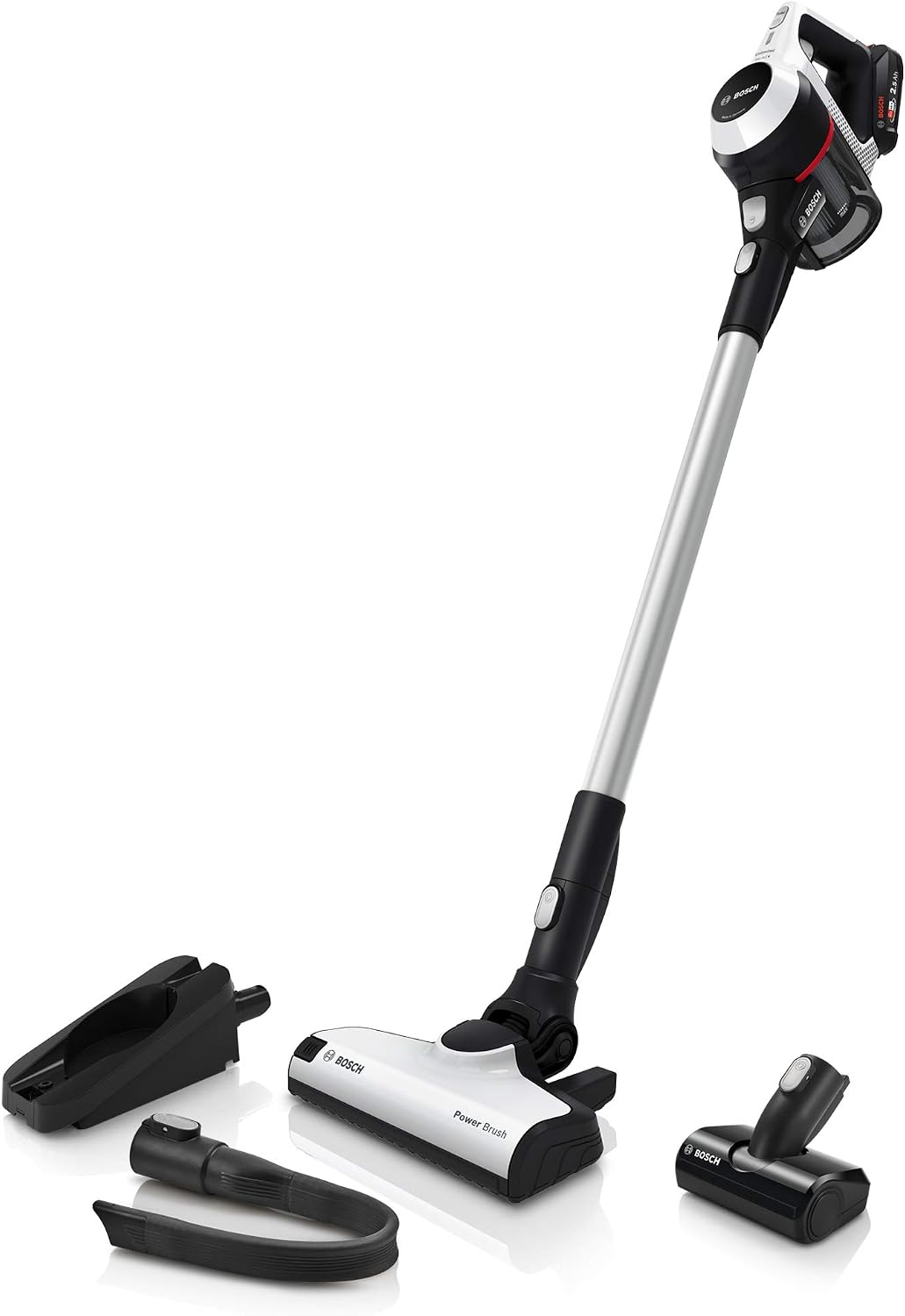 Bosch Odkurzacz pionowy – odkurzacz bezprzewodowy, BKS611MTB, Czarny / Biały, Serie 6 BKS611MTB Odkurzacz – czarny, ssanie urządzenia elektrycznego