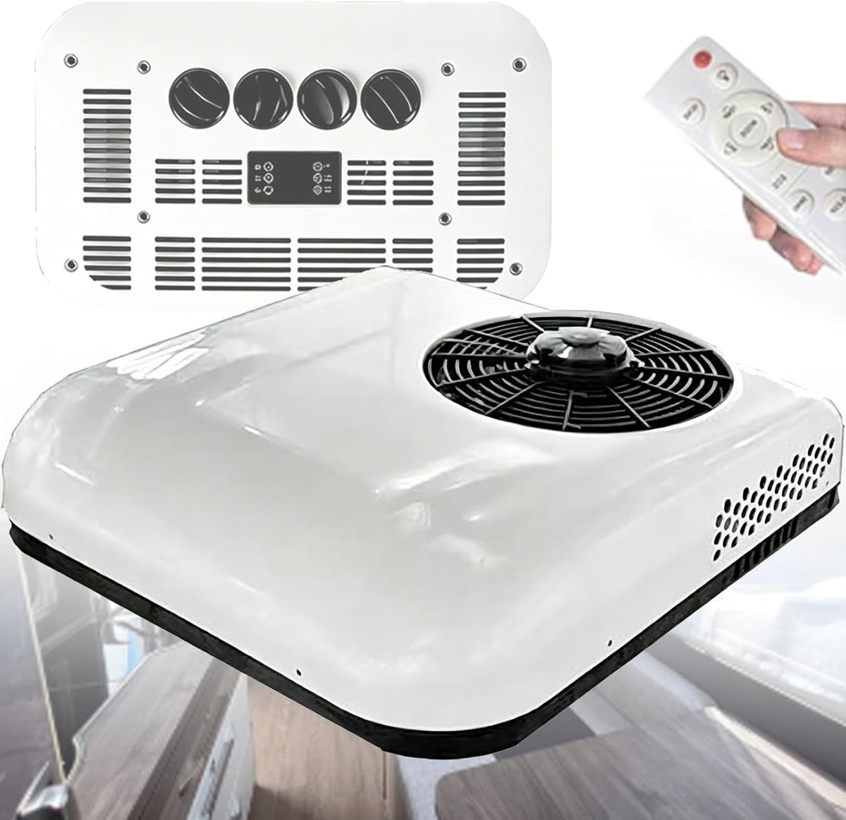 Klimatyzator, V/24, 12 V – Biały, kemping, 12 V Conditioner Air Dach dla domów motorowych V/24