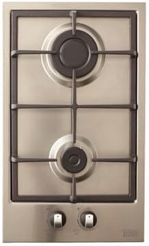 Płyta grzewcza COOKE&LEWIS, 5 cm, 3850 W, Srebrny – stal nierdzewna, Płyta gazowa, 5 x 51 x 8, piec gazowy