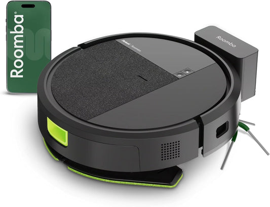 Robot sprzątający iRobot – odkurzacz automatyczny, 15 kPa, 84 m, Czarny – Wi-Fi, 2in1 robot próżniowy, Roomba 115 Combo, moc ssania 15KPa 2en1