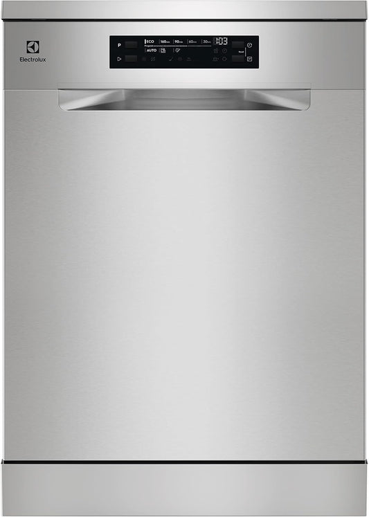 Electrolux Zmywarka, ESS47420SX, 60 cm, 44 dB – Inox, ESS47420SX 60 cm, 13 komplet, System AirDry – Program Auto 30 min, Display XL