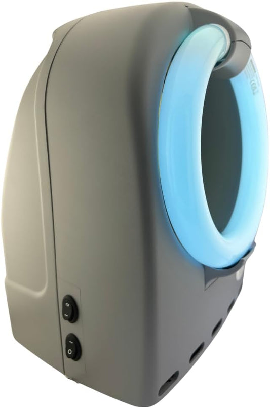 Komary Tech'N'Fast, 180 m, Czarny – Lampa do germidów UV- C, pułapka, na zewnątrz, tłumik – 2 prędkości