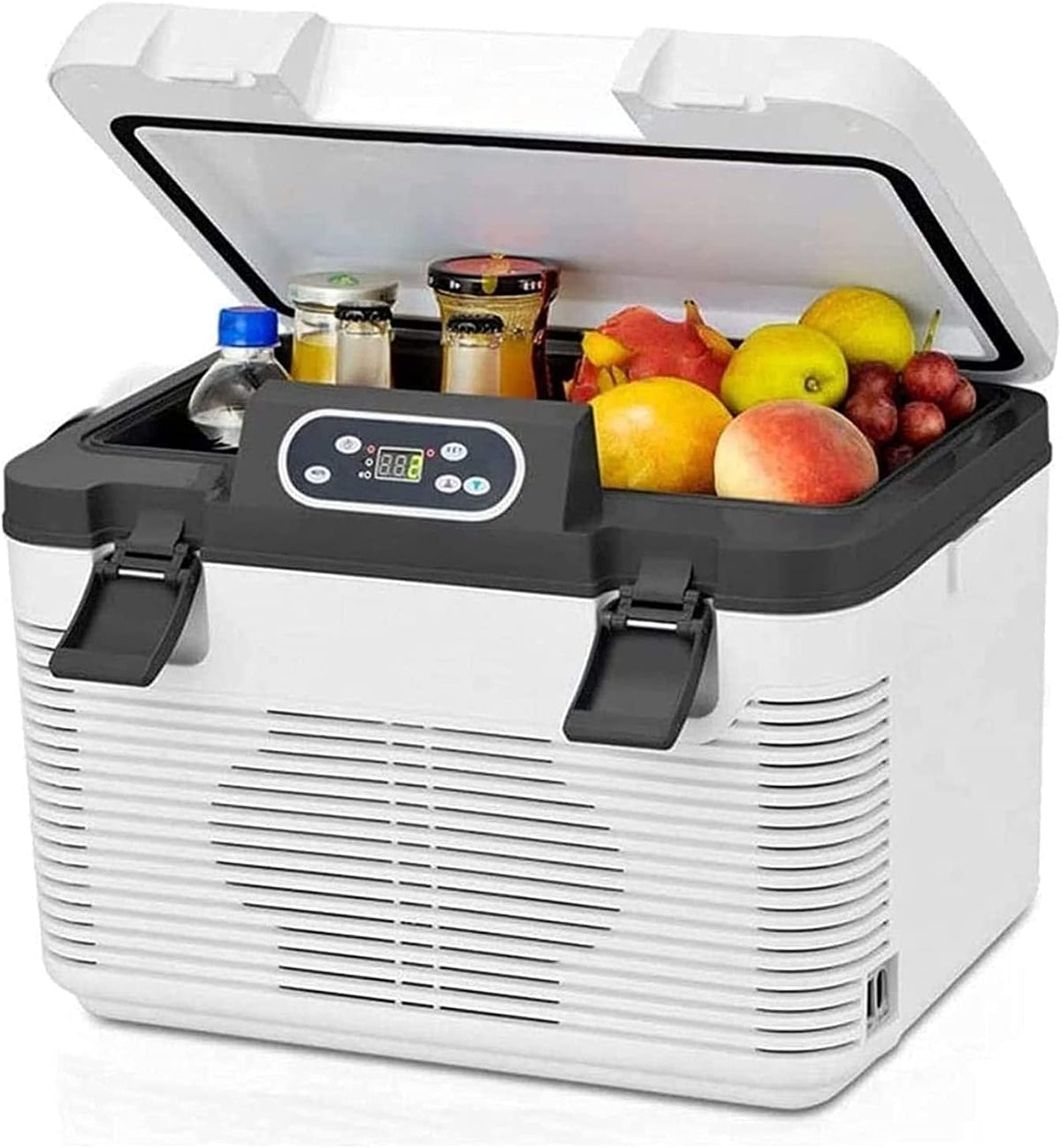 YuAiStore Lodówka – 19 l, 39 dB, 75 W, Biały – zamrażarka, przenośny, LCD ekran, kemping – 17 litrów, 19 litrów