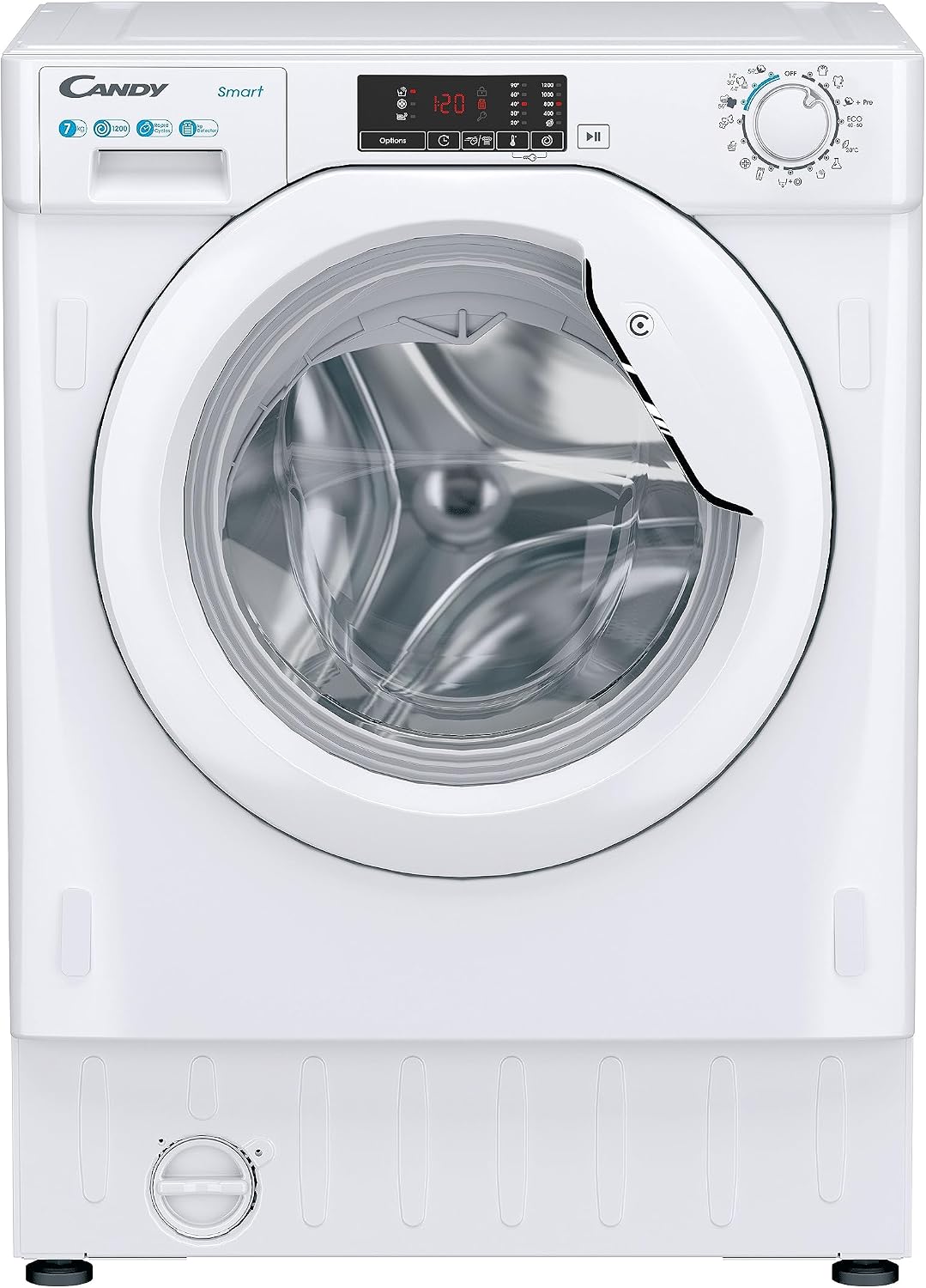 Pralka CANDY, D1E, 7 kg, Czarny – D1E- S 1200tr, built- in, CBW 27 D1E- S 7 kg D1E-S 1200tr/mn