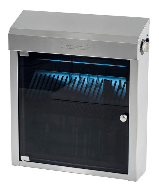 Sterylizatory elektryczne Casselin – 15 W, 230 V, 657 mm, Szary – Szafka do sterylizacji UV, 20 noży