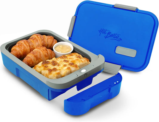 Pudełka Bento Hot Bento – 994 ml, Niebieski, USB, Bateria – Przenośna, wymienne, funkcja grzewcza