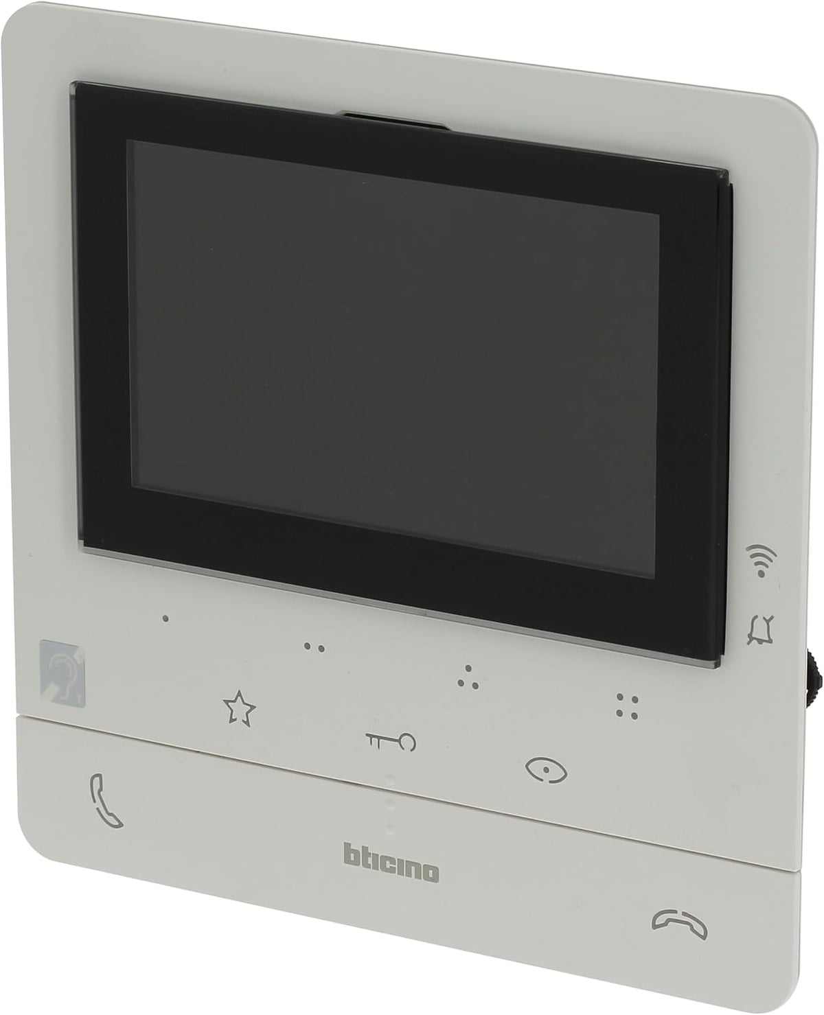 Domofony Bticino – 17 x 17 x 2,5 cm, 30 W, Biały/Czarny, 100X16E Wideodomofon – Szary