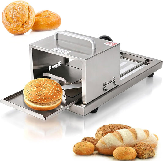Krajalnica, 2 cm – 3,2 kg, Srebrny, metal, ręczne przycinanie chleba – obwarzanek do chleba, do cięcia domu i burgera