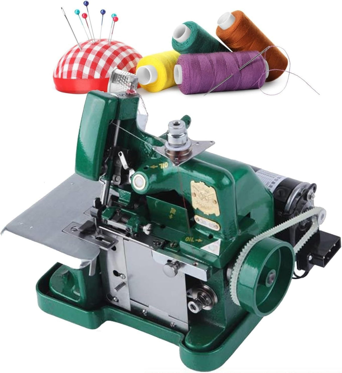 GLETSF Owerlok – 5.0 mm, 13.5 kg, 180 W, Czarny – Maszyny do przebijania, 3000 punktów za minutę, Szerokość przerzutowa 3.0- 5.0 mm