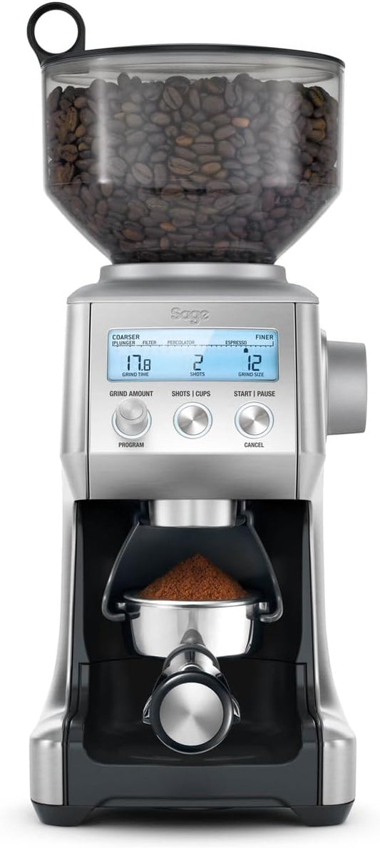 Frezarki elektryczne Sage, 165 W – Srebrny, stal nierdzewna, Filtr do szkliwa, wyświetlacz LCD
