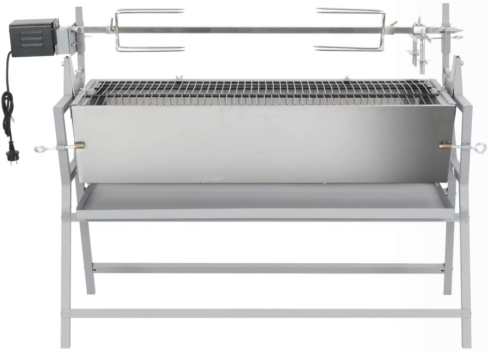 Grill GeenYuu, 5 cm, 240 V, Srebrny – stal nierdzewna, Piec elektryczny, 5 x 51, kemping – kemping i kuchnia