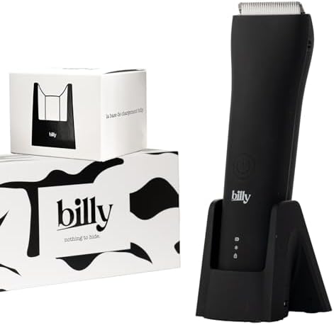 Kosiarki do twarzy billy, Czarny – oświetlenie LED, USB, Mężczyźni / Kobiety, Czarny Bally – Wcielona kosiarka, antywłosy, USB- C
