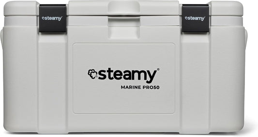 Steamy Lodówka turystyczna – 50 litrów, 50 mm, Biały, Marine Pro 50 – biała