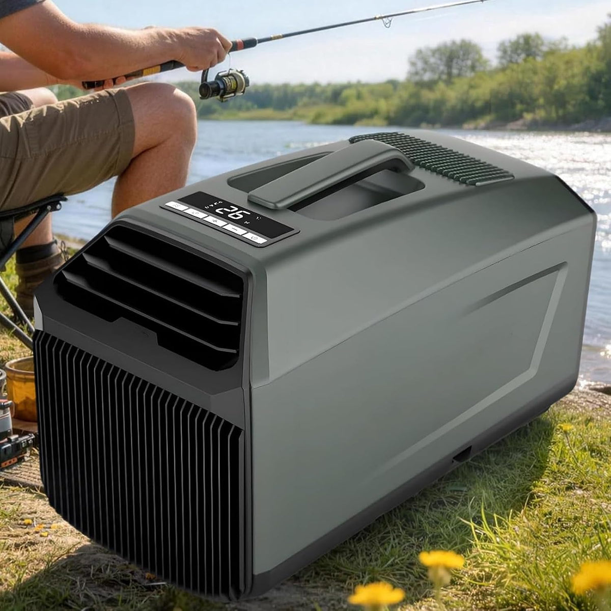 Klimatyzator przenośny MESCXTY – klimatyzator mobilny, 1500 W, 42 dB, 4,500 BTU – Biały, ciche, kemping, cicha Klimatyzator dla małych pokoi