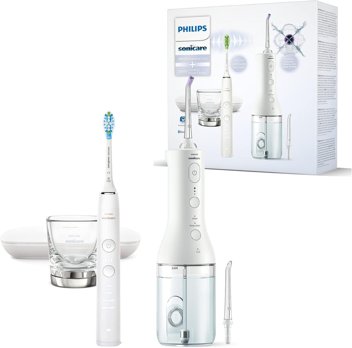PHILIPS Nawadniane i napędzane wodorem – HX3866, Biały, USB, praca bezprzewodowa – HX3866 / 41 szczotka, szczoteczka do zębów wielokrotnego użytku