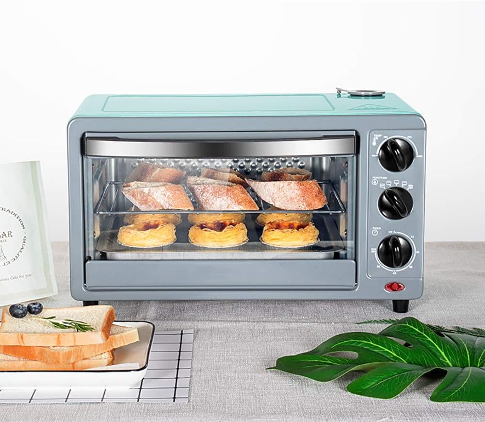 Mini piekarnik MXXHFC, 2 cm – 14 l, 1400 W, Czarny / Srebrny, Elektryczny piec do pizzy – 100 do 250°C, kompaktowy, parowy