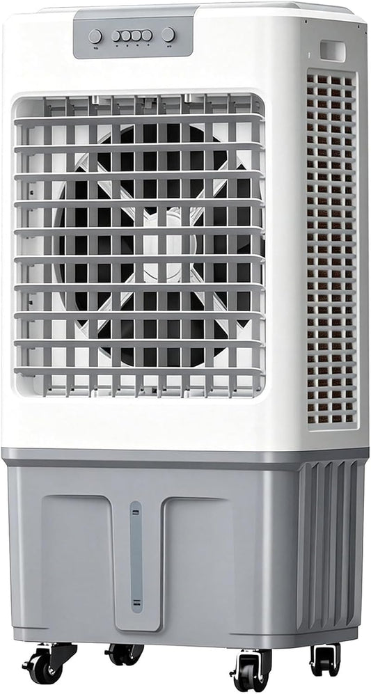 Klimatyzery ewaporacyjne YGER JZGB, 40 l, 50 × 33,6 × 110 cm, 110 V – Biały, Odświeżacz powietrza, duży zbiornik, profesjonalny