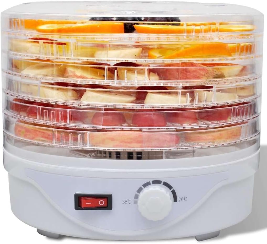 Teenpull Suszarka do żywności, 250 W, 1 kg, Czarny – Suche Zioła owocowe warzyw, do konserwacji przekąski, kuchnia