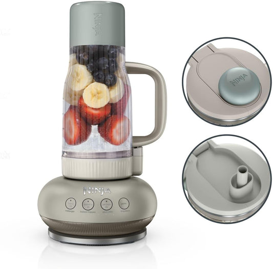 Blender NINJA, DB351EUST – 710 ml, Beżowy, kielichowy, zdejmowany – 3 automatyczne tryby ustawione