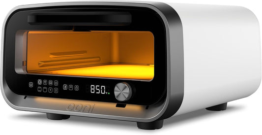 Piec do pizzy Ooni, 30 cm, Biały, Elektryczny piekarnik do pizzy – 90 Sekund gotowania, Do 450°C, Pizza Intelligence